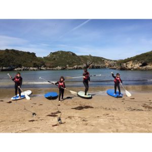 Iniciacion paddle surf - ALBERGUE LLANES PLAYA DE POO
